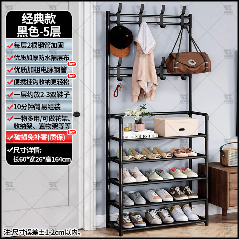 Shoe rack entrance multi-layer household interior