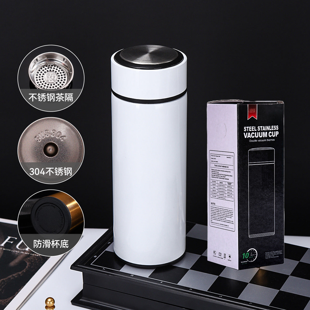 Temperature display Stainless steel thermos cup 316