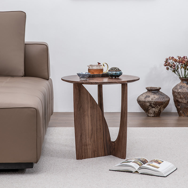 Coffee table Nordic rubber wood solid wood small coffee table