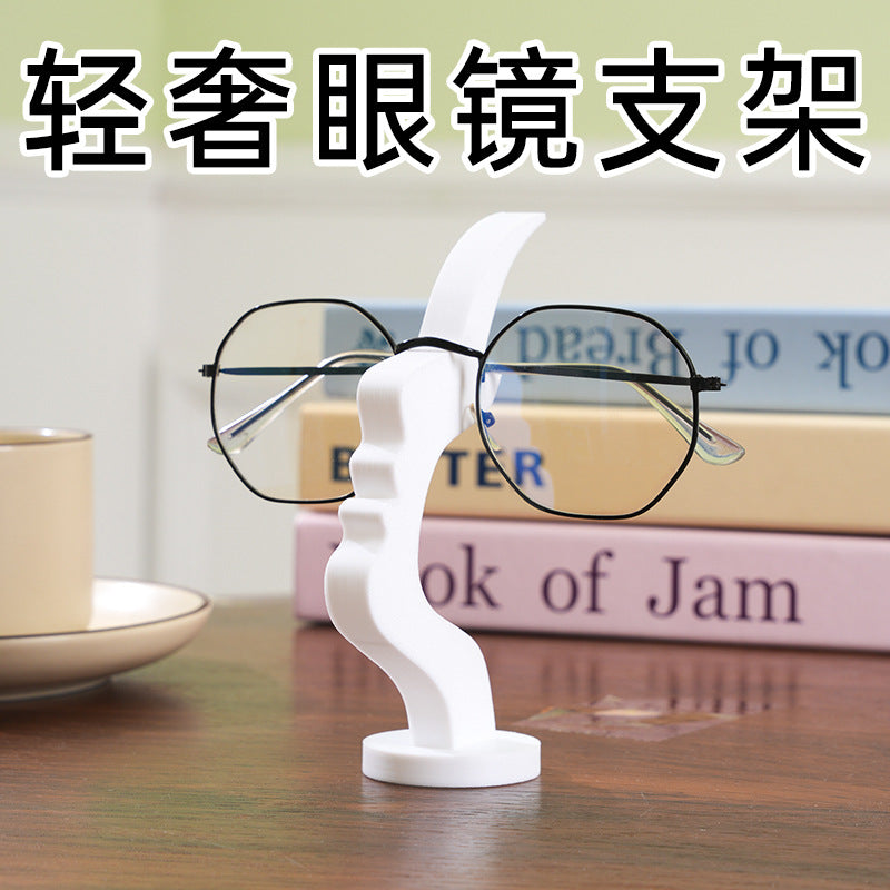 Face creative glasses holder