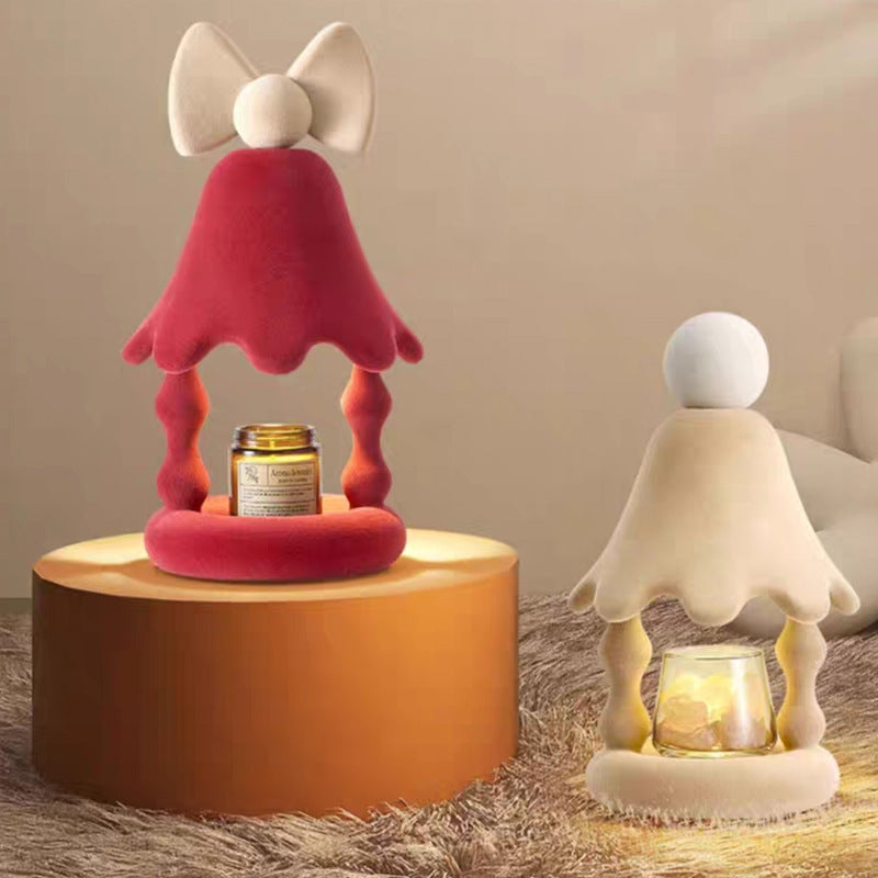 Flocking castle candle warmer lamp