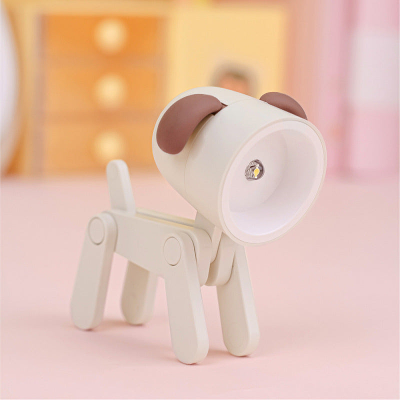 Swing joint movable puppy night light