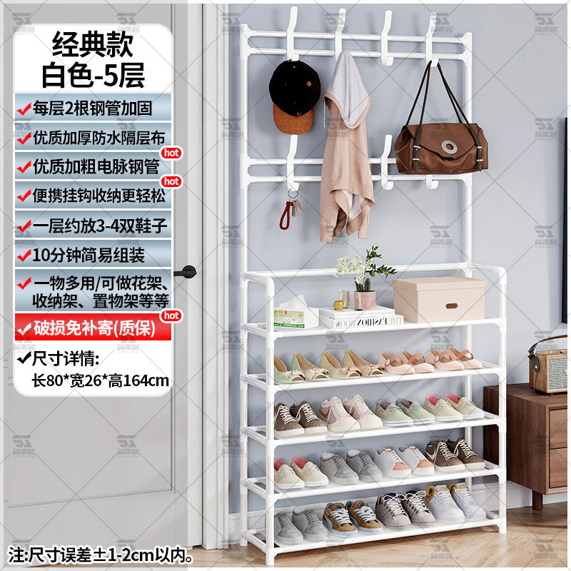 Shoe rack entrance multi-layer household interior