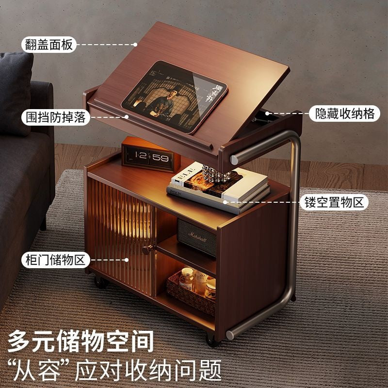 night stand Detachable solid wood sliding frame for bedside table