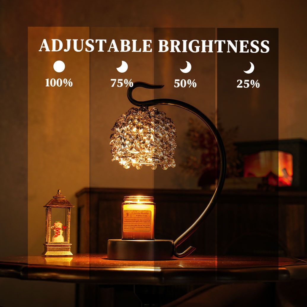 Button light candle warmer lamp