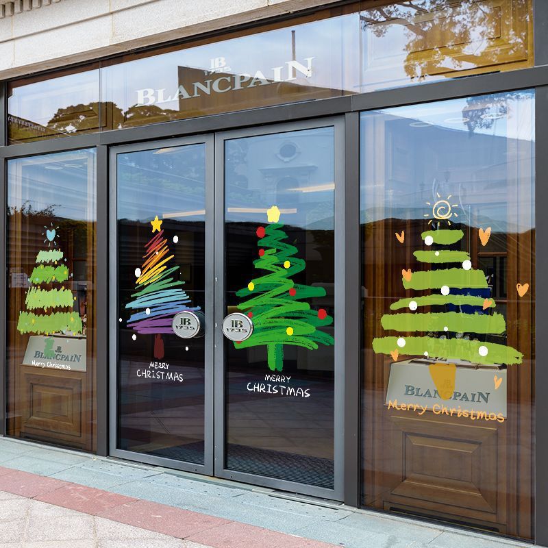 Christmas decorations window stickers