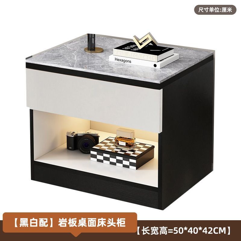 night stand Modern simple rock slab bedside table 20 * 16 * 17 inch