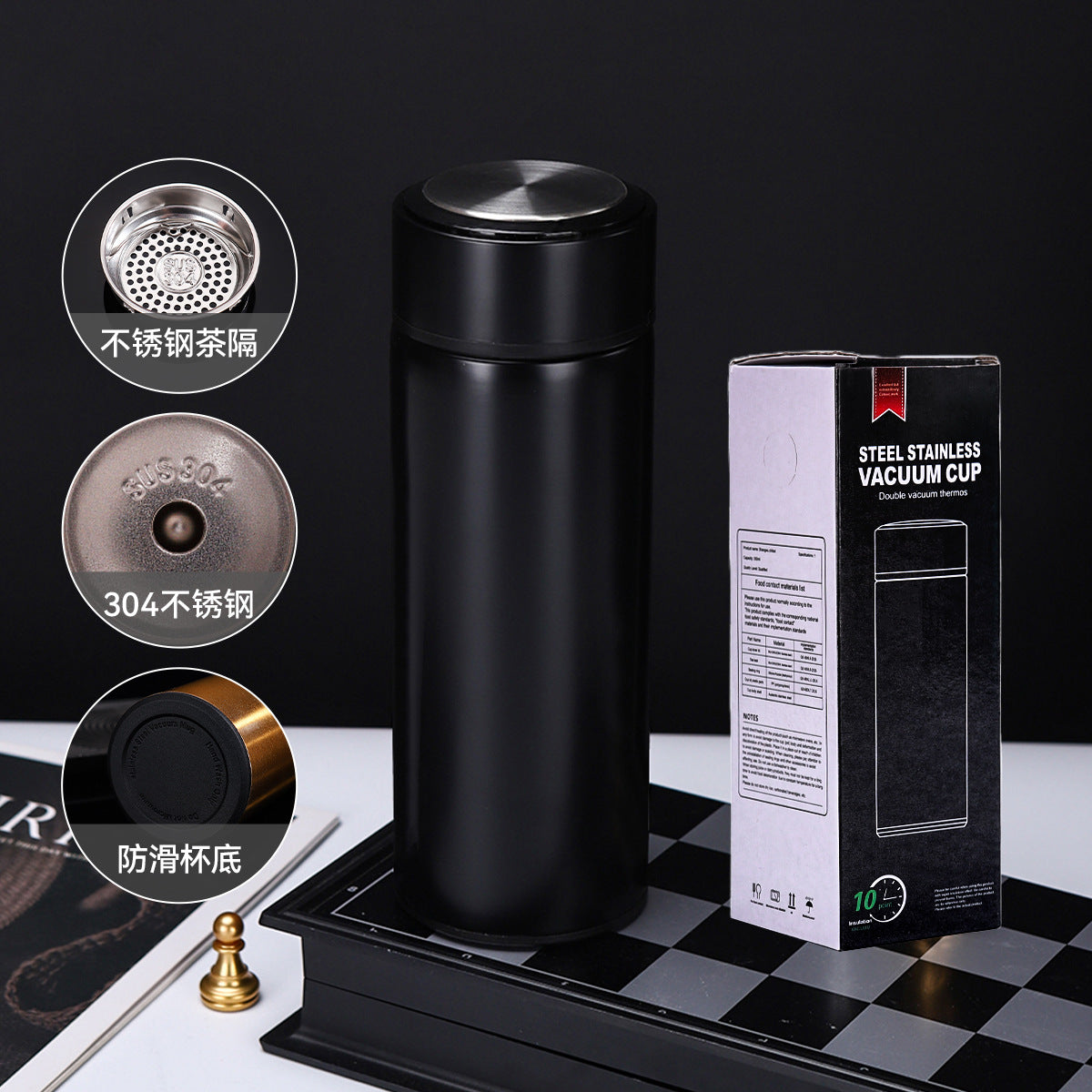 Temperature display Stainless steel thermos cup 316