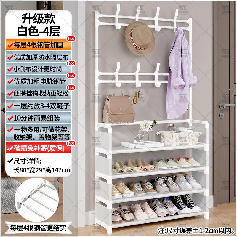 Shoe rack entrance multi-layer household interior