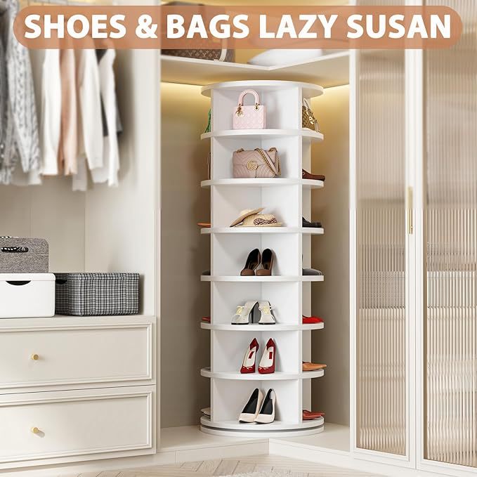 Rotating shoe rack 360 degrees 7 floors