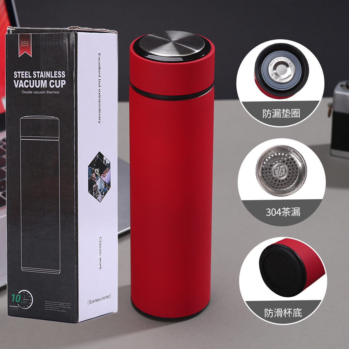 Temperature display Stainless steel thermos cup 316
