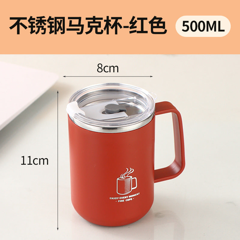 Water cup with lid 304 stainless steel