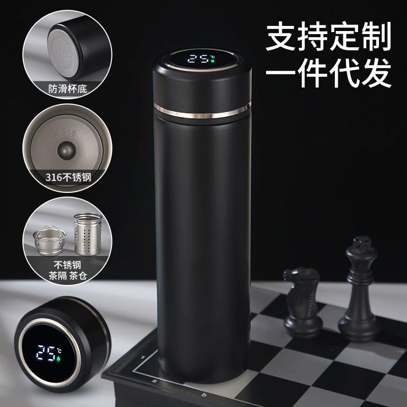 Temperature display Stainless steel thermos cup 316