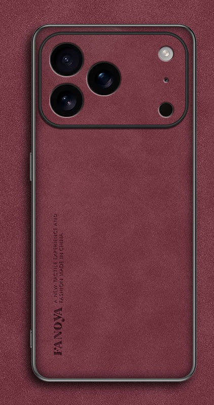 Applicable to iPhone17 Pro mobile phone case imitation sheepskin