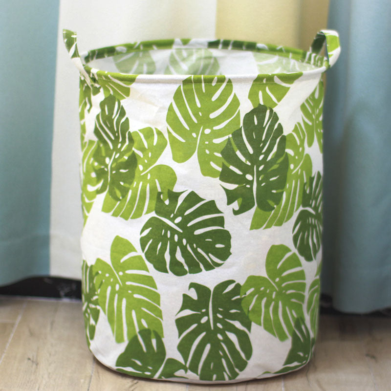 Canvas storage laundry basket