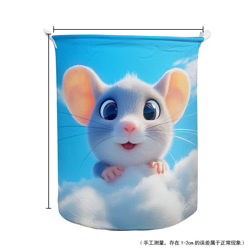 Canvas storage laundry basket