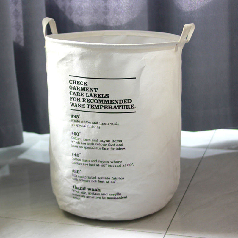 Canvas storage laundry basket