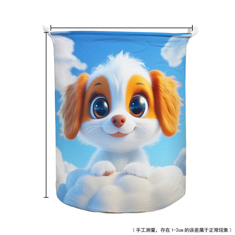 Canvas storage laundry basket