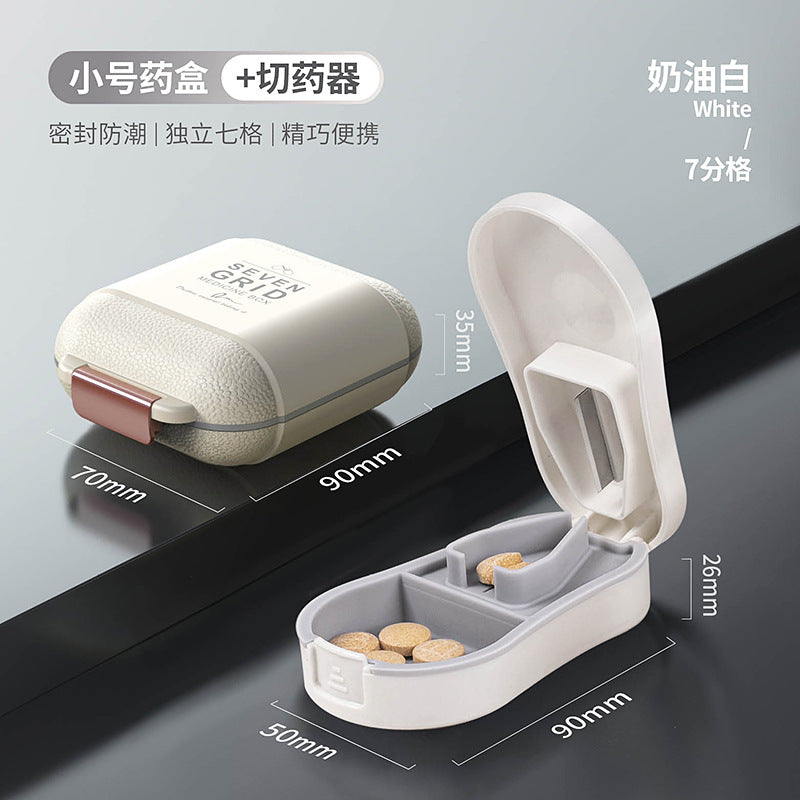 Portable 7 Grids Weekly Travel Medicine Organizer