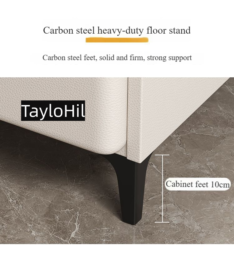 Wireless Charging Solid Wood Night Stand with speaker