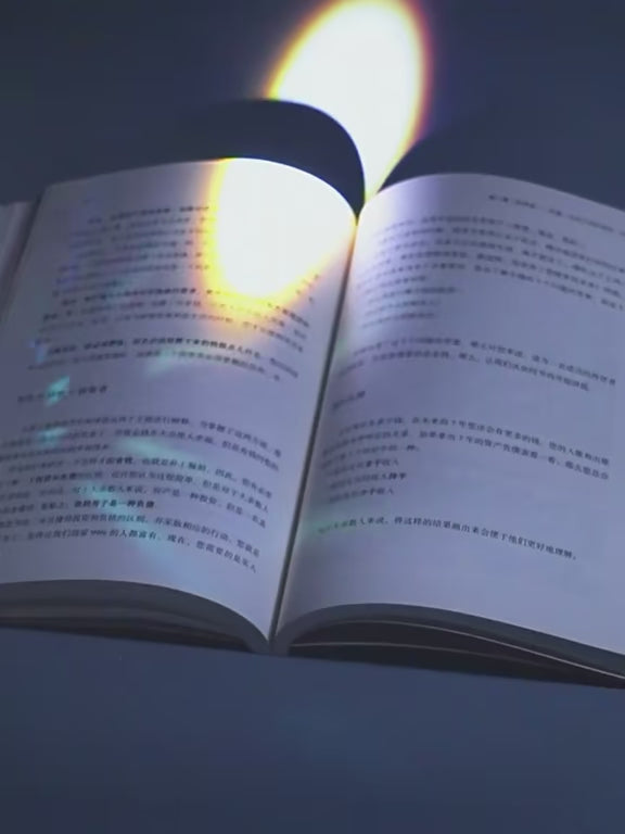 Tyndall effect crystal prism