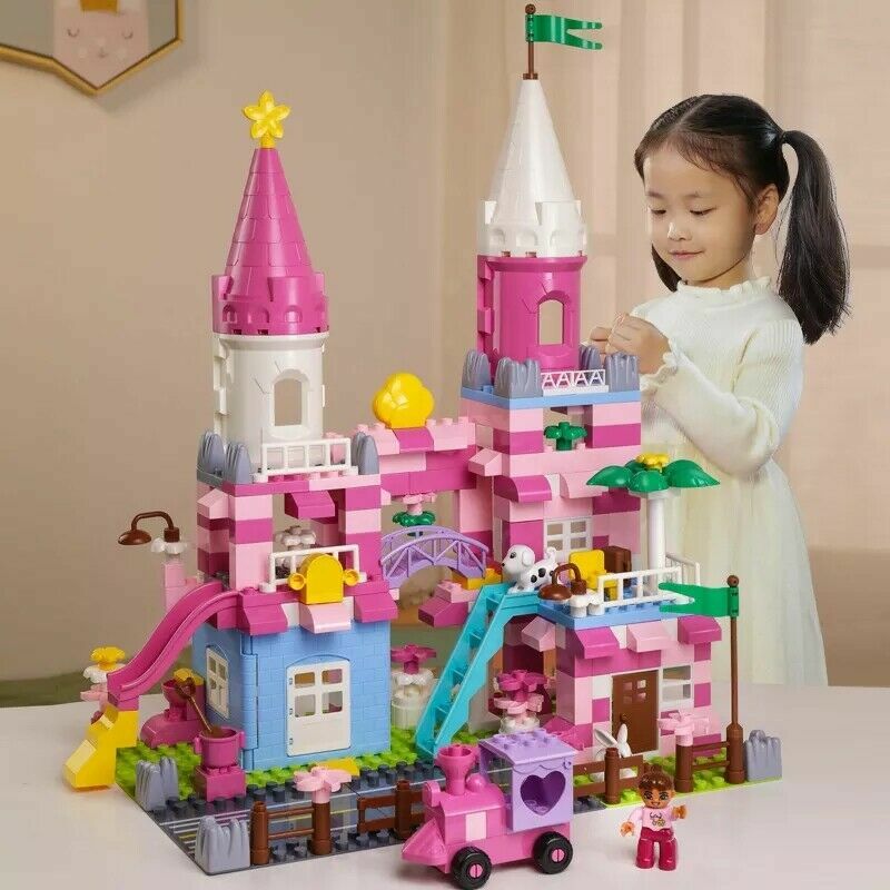 DIY Big Block Kids Building Windmill Town/Ferris Wheel Educational 178/447 PCS