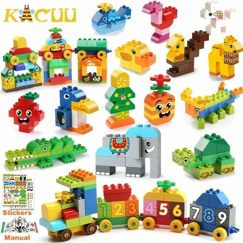 DIY Big Block Kids Building Windmill Town/Ferris Wheel Educational 178/447 PCS